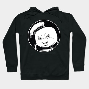 STAY PUFT MARSHMALLOW MAN - Ghostbusters (Circle Black and White) Hoodie